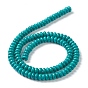 Synthetic Turquoise Beads Strands, Dyed, Disc/Flat Round, Heishi Beads