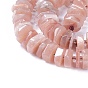 Natural Sunstone Beads Strands, Heishi Beads, Disc/Flat Round
