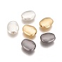 Brass Beads, Long-Lasting Plated, Oval