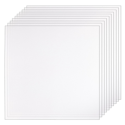 PVC Transparent High Temperature Resistance Protective Film, Single Side, Square