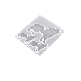 DIY Wolf Pendant Silicone Molds, Resin Casting Mold, for DIY UV Resin, Epoxy Resin Craft