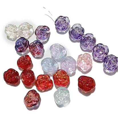 Czech Glass Beads, Rose