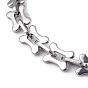 304 браслет-цепочка из нержавеющей стали с собачьей костью и овальным звеном для женщин