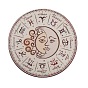 Bloc-cartes de tarot en bois constellation lune soleil, tapis de divination, assiette d'autel, planches à pendule de radiesthésie