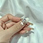 925 стерлингового серебра кольца перста, кольцо с камнем, с 5прямоугольником из циркония для женщин, Реальная платина