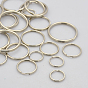 Mixed Iron Split Key Rings, Keychain Clasp Findings, 15~32mm, Inner diameter: 12~28mm