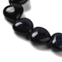 Synthetic Blue Goldstone Beads Strands, Heart