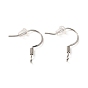 316 Surgical Stainless Steel French Hooks with Coil, Ear Wire with Vertical Loop