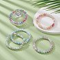Bracelets de perles de rondelle de verre pour femmes