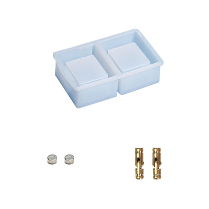 Moldes de caja de almacenamiento de anillos de dedo cuadrados de silicona de grado alimenticio diy, con imán y bisagra, moldes de resina, para resina uv, fabricación artesanal de resina epoxi