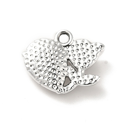Rack Plating Alloy Charms, with Glass, Nickel Free, Flower of Life Charms