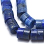 Lapis-lazuli, brins de perles naturels , Plat rond / disque