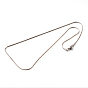 Classic Plain 304 Stainless Steel Mens Womens Snake Chain Necklaces