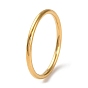 Revestimiento de iones (ip) 304 anillo de dedo de banda simple de acero inoxidable para mujeres y hombres