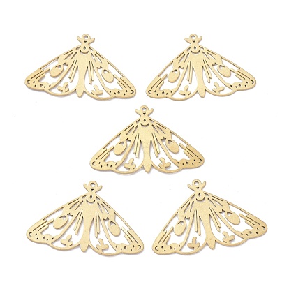 Brass Pendants, DIY Accessories, for Bracelets, Earrings, Necklaces, Hollow Butterfly