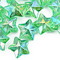 Electroplate Rainbow Iridescent Acrylic Beads, Star