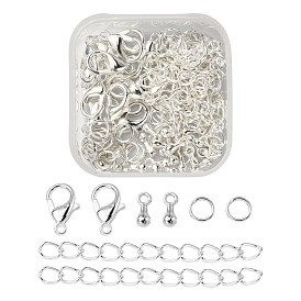 DIY End Chain Making Kit, Including Alloy Charms & Clasps, Iron Ends Chains & Jump Rings