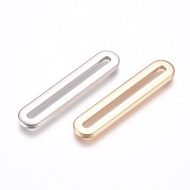 Brass Linking Rings, Long-Lasting Plated, Oval