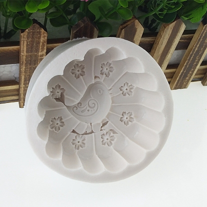 DIY Flower with Bird Soap Silicone Molds, for Handmade Soap Making