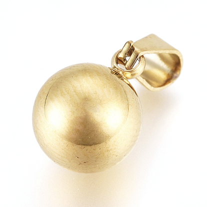 304 définit bijoux en acier inoxydable, boucles d'oreilles et pendentifs boule, avec des noix de l'oreille