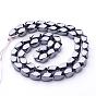 Non-Magnetic Synthetic Hematite Beads Strands, Twist Oval