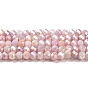 Brins de perles de verre plaquées à facettes, de couleur plaquée ab , rondelle