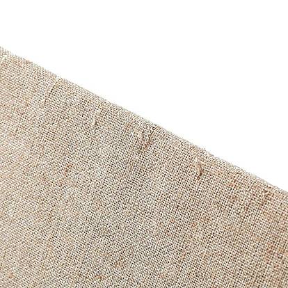 Collar de expositores de madera rectángulo, cubierto con tela de cáñamo, 250x80x120 mm