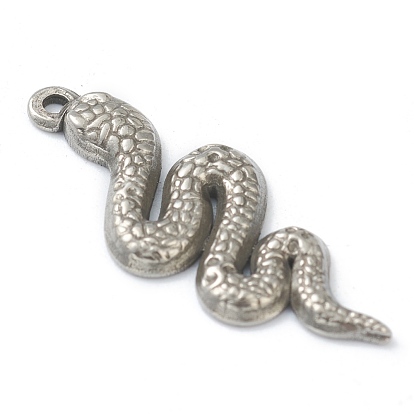 Pendentifs en acier inoxydable, serpent