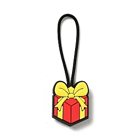 Christmas PVC Plastic Pendant Decorations, with Nylon Cord and Plastic Findings, Christmas Gift