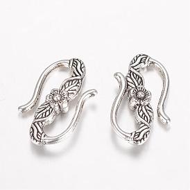 Tibetan Style Alloy Hook and S-Hook Clasps