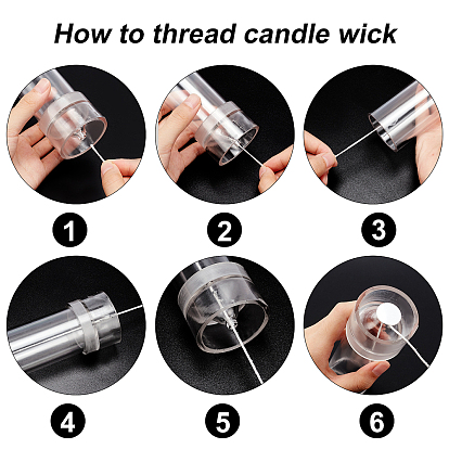 Olycraft DIY Candle Making Tools, with Plastic Candle Molds, Eco-Friendly Candle Wick, Iron Hair Bobby Pins Simple Hairpin, Paper Stickers and Birch Wood Craft Ice Cream Sticks