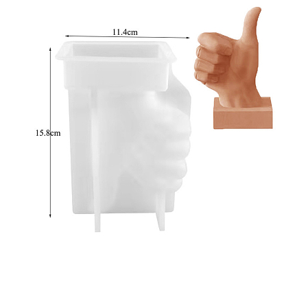 Bon affichage des gestes de la main moules en silicone, pour la résine UV, fabrication artisanale de résine époxy