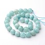 Faceted Natural Amazonite Round Beads Strands