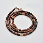 Column Natural Orange River Stone Beads Strands, 4x2mm, Hole: 0.5mm, about 98pcs/strand, 15.7 inch