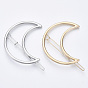 Alloy Hollow Geometric Hair Pin, Ponytail Holder Statement, Hair Accessories for Women, Cadmium Free & Lead Free, Moon