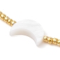 Bracelets de perles tressées en perles naturelles et graines, bracelet réglable