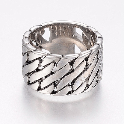 304 Stainless Steel Finger Rings, Wide Band Rings