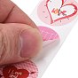 Valentine's Day Round Paper Stickers, Adhesive Labels Roll Stickers, Gift Tag, for Envelopes, Party, Presents Decoration