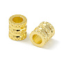 Rack Plating Brass Beads, Cadmium Free & Lead Free, Long-Lasting Plated, Column