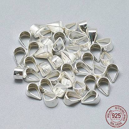 925 Sterling Silver Snap on Bails, Unsoldered, with 925 Stamp
