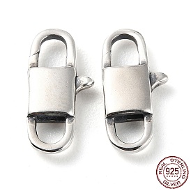 925 Thailand Sterling Silver Lobster Claw Clasps, Lock, with 925 Stamp