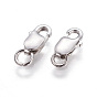 Platinum Plated 925 Sterling Silver Lobster Claw Clasps