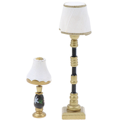 Bricolage 1 : accessoires de scène miniatures pour maison de poupée, lampe phare en résine