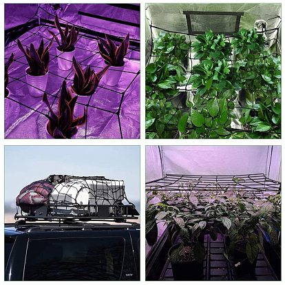 Elastic Trellis Netting, with Hooks, Flexible Grow Netting Support, for Garden Grow Tent and Crops