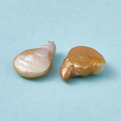 Baroque Natural Keshi Pearl Beads, Gourd