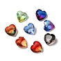 Faceted K9 Glass Rhinestone Cabochons, Pointed Back, Heart