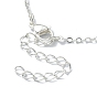 Латунный плетеный мешочек для макраме, пустой держатель для камней, изготовление ожерелья, кабель цепи ожерелье