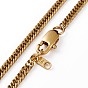 Unisex 304 Stainless Steel Curb Chain Necklaces & Bracelets Jewelry Sets, with Oval Link and Lobster Claw Clasps