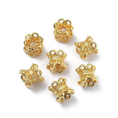 6-Petal Brass Double Sided Bead Caps