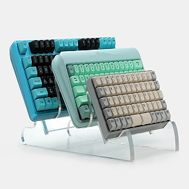 3-ярусная прозрачная акриловая подставка для клавиатуры, органайзер для хранения подставки для клавиатуры